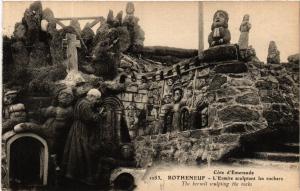 CPA ROTHÉNEUF - L'Ermite sculptant les rochers (584320)