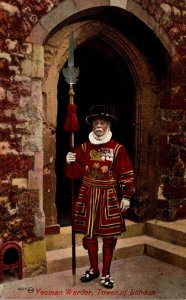 England London Tower Of London Yeoman Warder