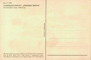 Military postcard Garderegiment Prinses Irene Ceremoniële tenue Officieren 02.14