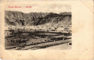 PC CAMEL MARKET ADEN YEMEN (a32284)