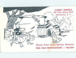 Pre-1980 RADIO CARD - CB HAM OR QSL Spartanburg South Carolina SC AH1269