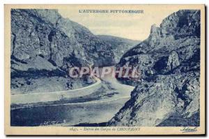 Old Postcard Entree Des Gorges Chouvigny