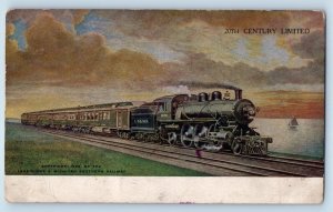 Chicago Illinois IL Postcard 20th Century Limited Locomotive Train c1906 Vintage