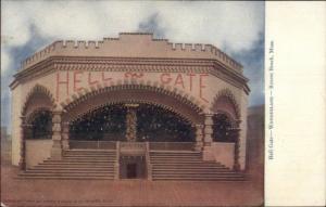 Wonderland Park Revere Beach MA HELL GATE c1905 Postcard