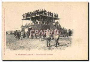 Old Postcard Horse Equestrian Verri?s Saumur Tribune races