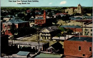 Postcard View from First National Bank Building in Long Beach, California