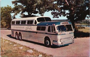 Greyhound Bus Scenicruiser New York Express 2 cent Stamp Postcard G91