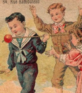 1880s French Biscuits Guillout Chocolat Science Game Trick #10 F158