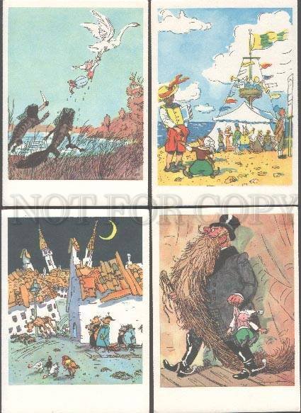 103219 Funny PINOCCHIO by KANEVSKY Collection of 12 color PCs