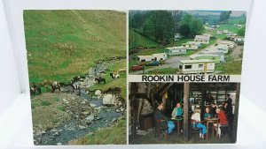 Vintage Postcard Rookin House Farm Caravan Park CampSite Troutbeck Penrith 1970s