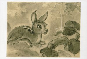 Bambi Water Trickling Walt Disney Storyboard Painting Film Postcard |  Topics - Disney - Other, Postcard