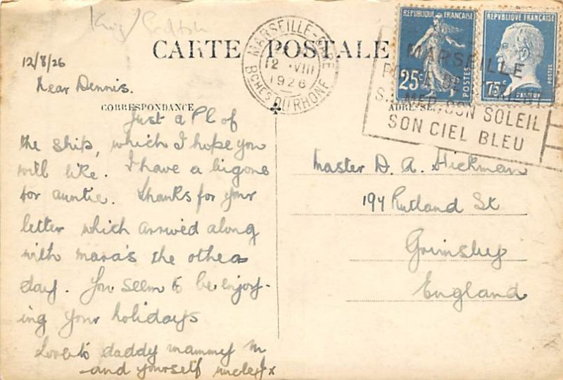 SS King James Aug 12th, 1926 Misc Ship Line Ship 