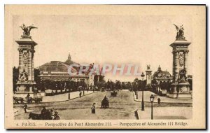 Old Postcard Perspective Paris Pont Alexandre III