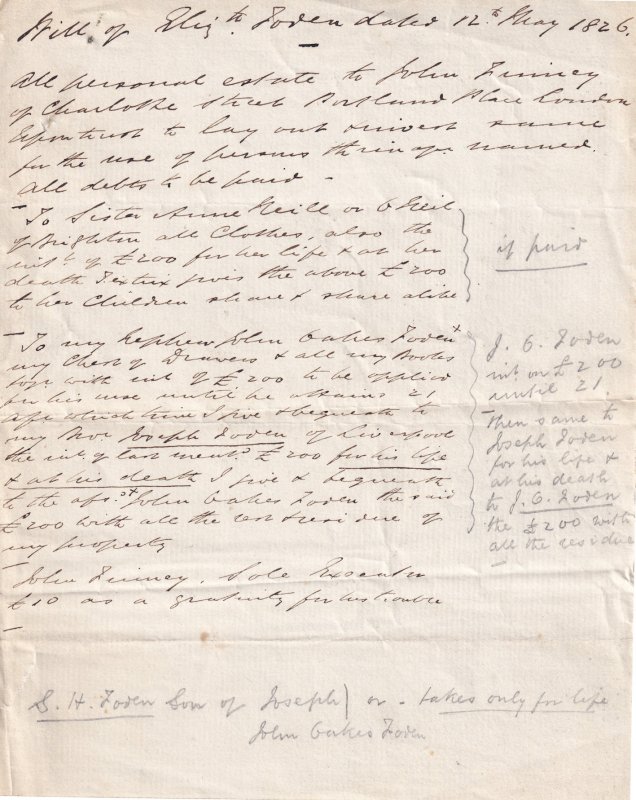 1826 Victorian Legal Debt Solicitors Antique London Letter