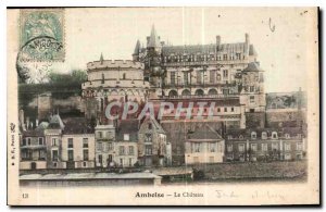 Postcard Old Amboise Chateau