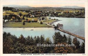 Shaker Bridge, Mascoma Lake Enfield, New Hampshire, NH, USA Unused 