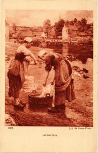 CPA AK Salon de Paris J.-J. DE SOUZA-PINTO Lavandieres (702981)