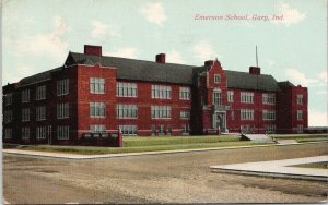 Emerson School Gary IN Indiana c1910 Postcard H8