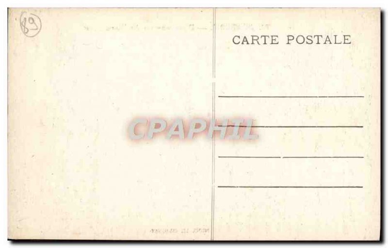 Old Postcard Avallon Panorama view of Old Pave