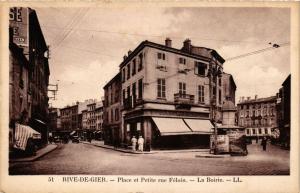 CPA RIVE-de-GIER - Place et Petite rue Féloin - La Boirie (165859)