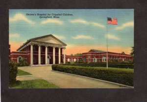 MA Shriner's Hospital for Children Springfield Massachusetts Postcard Li...