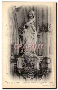 Old Postcard Brou Church Figure Tomb of Marguerite d & # 39Autriche