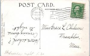 WORCESTER, MA Massachusetts     ENGINEERING  LABORATORIES    1912    Postcard