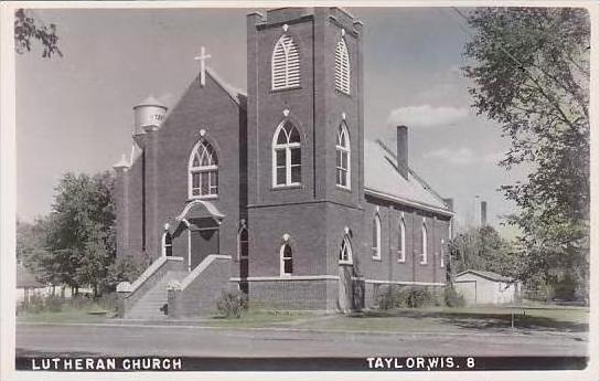 Wisconsin Taylor Lutheran Church RPPC