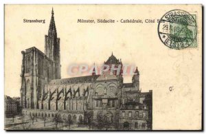 Postcard Old Strasbourg Cathedral Munster Südseite Cote Sud