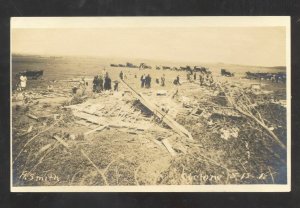 RPPC ELGIN NEBRASKA ANTELOPE COUNTY CYCLONE HS SMITH FARM REAL PHOTO POSTCARD