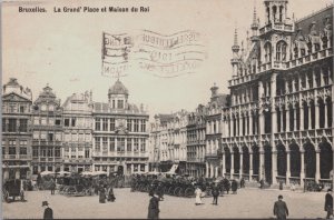 Belgium Brussels Bruxelles La Grand Place et Maison du Roi Postcard C206