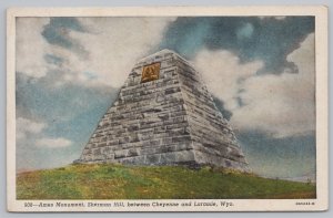 Transportation~Cheyenne & Laramie Wyoming~Ames Monument~Vintage Postcard