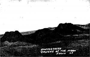 RPPC, ID Idaho  SPATTER CONES~Crater of the Moon National Monument   Postcard