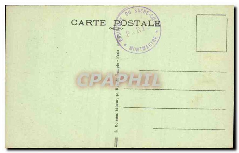 Postcard Old Paris Montmartre Basilique du Sacre Coeur