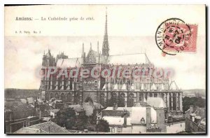 Old Postcard Amiens Cathedral Taken From ct