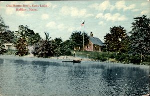 Halifax Massachusetts East Lake Old Rest Home c1900-20s Vintage Postcard