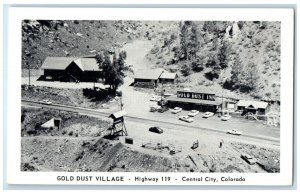 c1940 Aerial View Gold Dust Village Building Central City Colorado CO Postcard