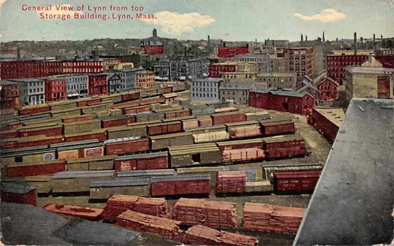 Central View of Lynn from top Storage Building Lynn, Mass., USA Massachusetts...