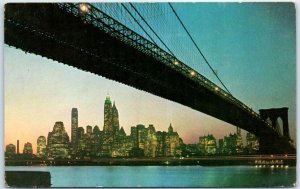 Postcard - The Brooklyn Bridge - New York City, New York