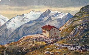 Mountaineering Austrian Alps Tirol Edmund-Graf-Hütte am hohen Riffler