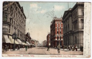 Denver, Colo., Sixteenth Street, Looking South from Post Office