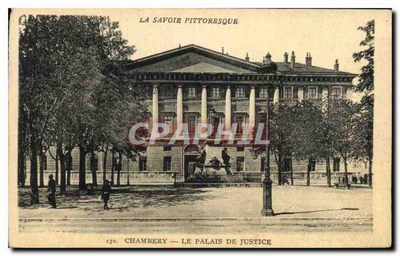 Old Postcard Chambery Savoie picturesque courthouse
