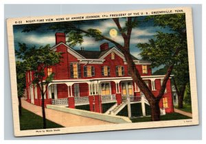 Vintage 1950 Postcard President Andrew Jackson Home Greenville Tennessee