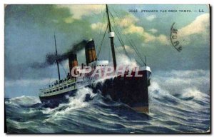 Old Postcard Steamer By Big Time Boat