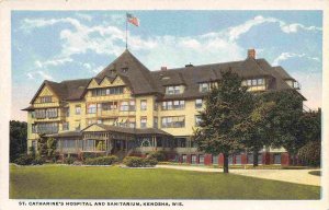 St Catharine's Hospital & Sanitarium Kenosha Wisconsin 1920s postcard