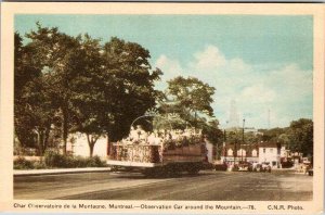 Postcard TRAIN SCENE Montreal Quebec QC AK4533