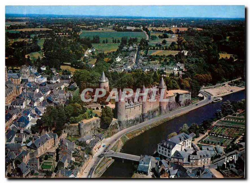 Postcard Modern Colors and Light of France Brittany Morbihan Josselin Chateau...