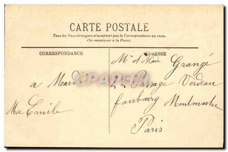 Old Postcard The Seas Beach and La Digue