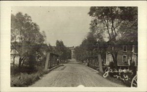 Jasper NY Road & Bridge c1910 Real Photo Postcard