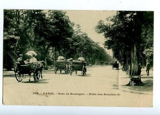 131581 FRANCE PARIS Bois de Boulogne Vintage RPPC to RUSSIA